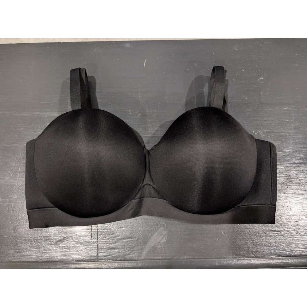 Cacique 42DDD Comfort Bliss Multi Way Strapless Black Underwire